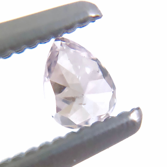 Natural pale pink diamond 0.11ct pear cut loose gemstone - Buy loose or Make your own custom jewelry