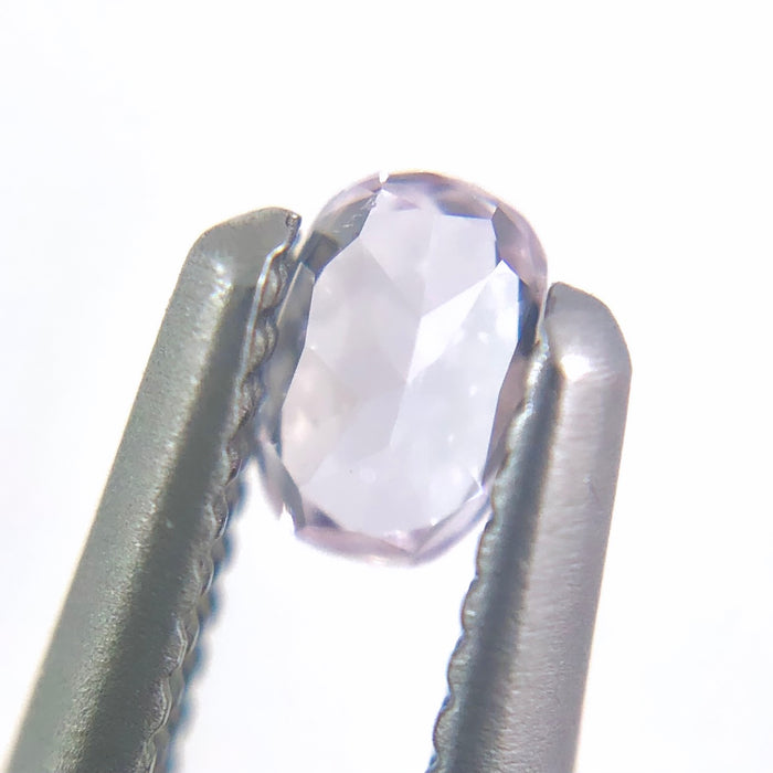 Natural pale pink diamond 0.10ct oval cut loose gemstone - Make your own custom jewelry design.