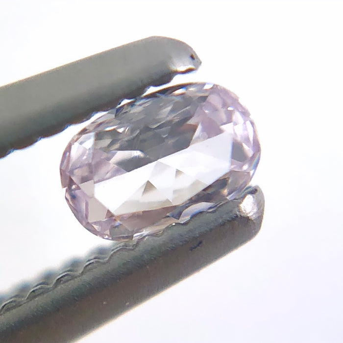 Natural pale pink diamond 0.10ct oval cut loose gemstone - Make your own custom jewelry design.