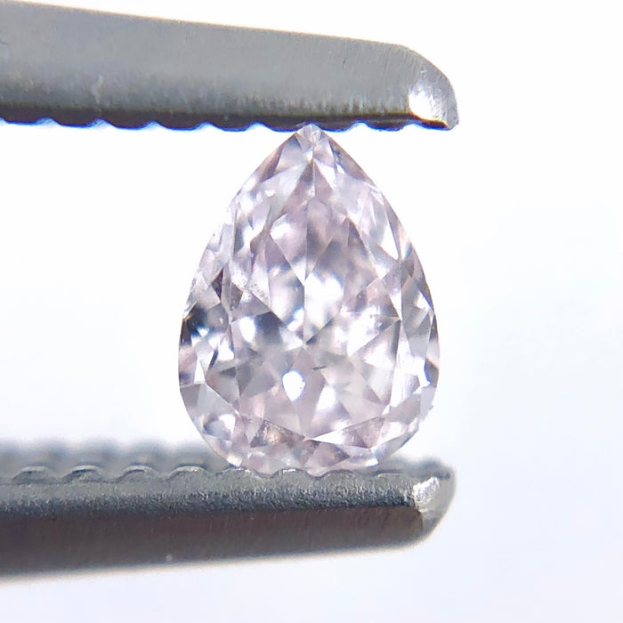 Natural pale pink diamond 0.11ct pear cut loose gemstone - Buy loose or Make your own custom jewelry