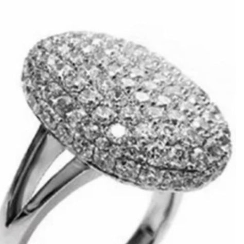 Custom order for Ashley - Oblong irregular Alexandrite black diamond pave diamond split band 14k white gold ring size 4 3/4 US