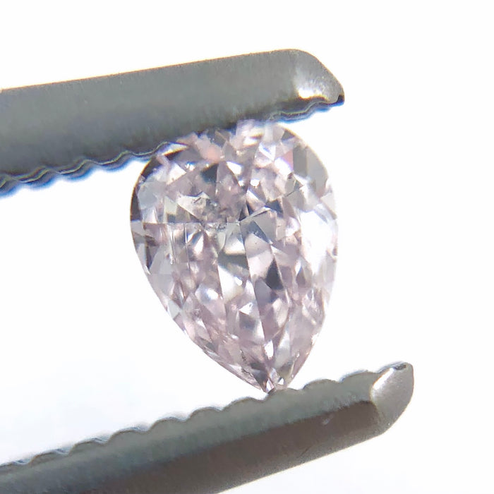 Natural pale pink diamond 0.11ct pear cut loose gemstone - Buy loose or Make your own custom jewelry