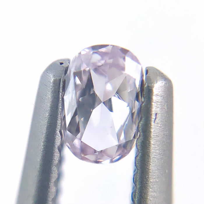 Natural pale pink diamond 0.10ct oval cut loose gemstone - Make your own custom jewelry design.