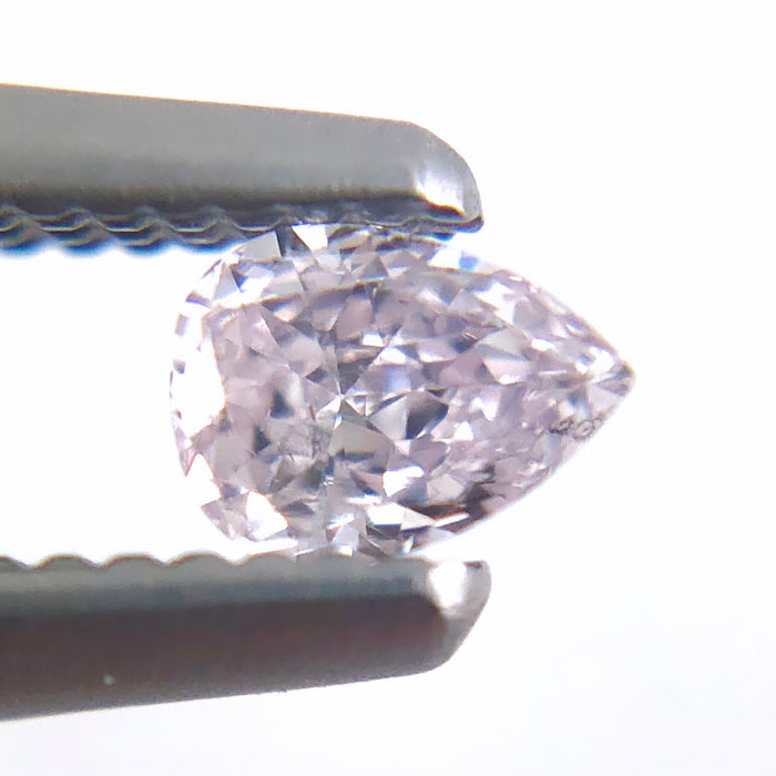 Natural pale pink diamond 0.11ct pear cut loose gemstone - Buy loose or Make your own custom jewelry