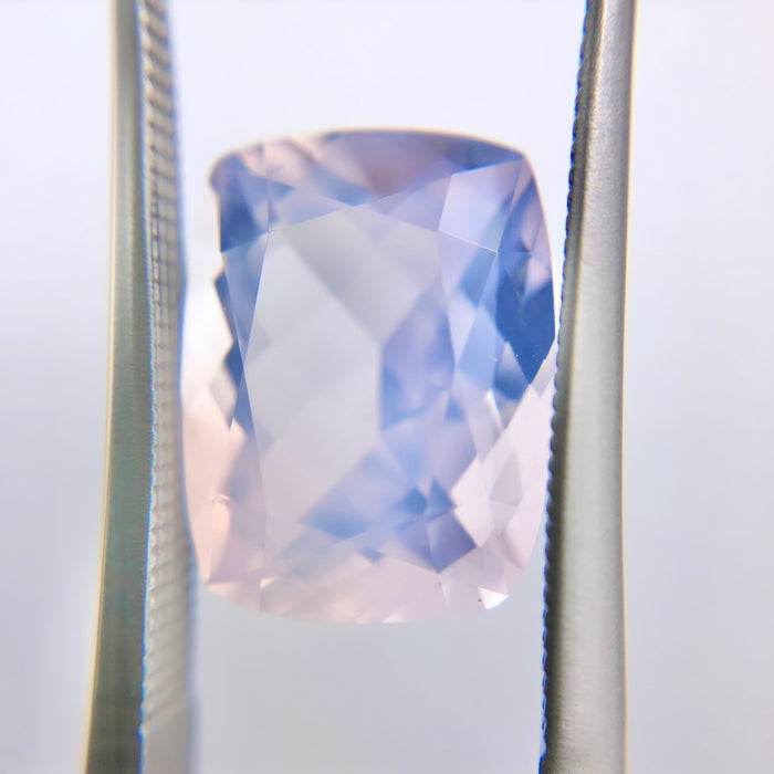 Rose De France lavender opalescent amethyst quartz rectangle cushion cut 4.83 carat loose gemstone - Buy loose or customise