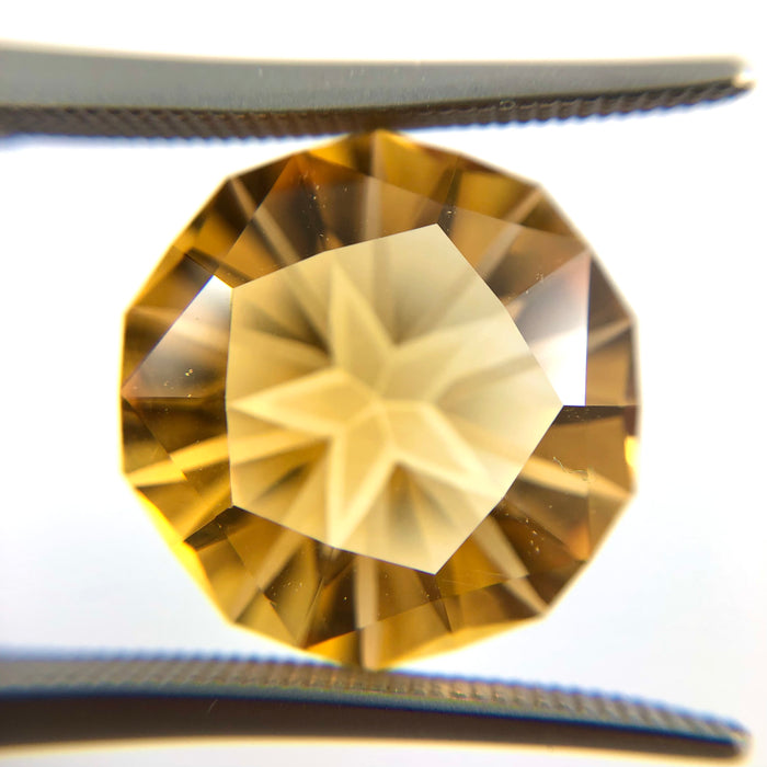 Citrine unique German laser star mixed cut 8.31 carat loose gemstone - Buy loose or customise
