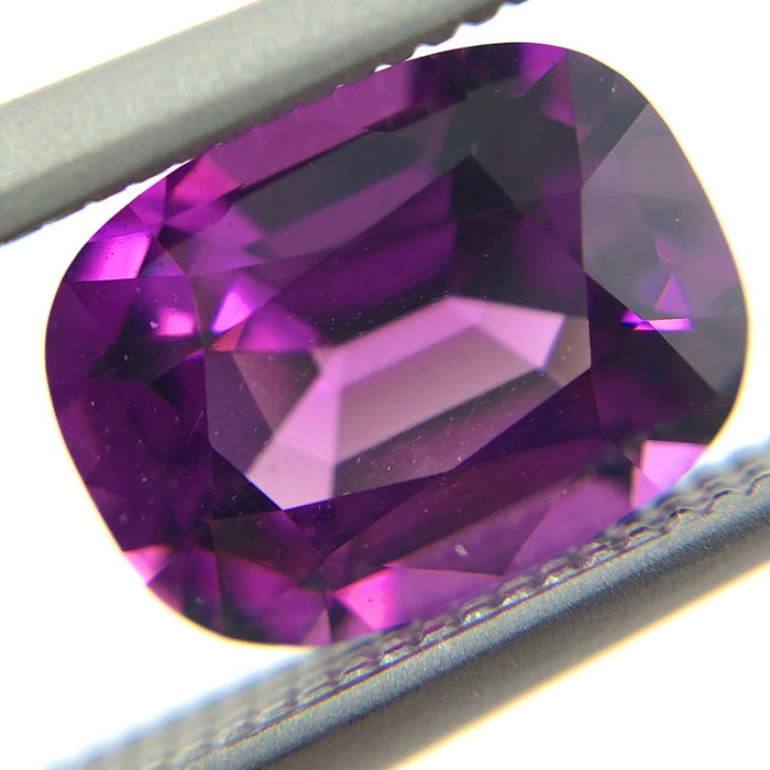 RARE Purple Mozambique Garnet rectangle cushion cut 1.56 carat gemstone