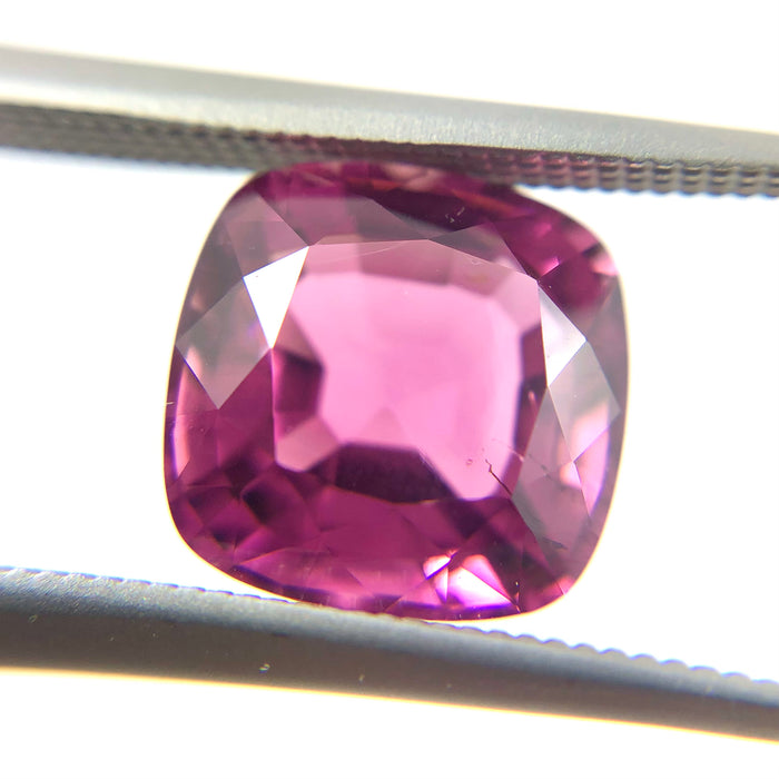 Pink Tourmaline Rubellite square cushion cut 3.65 carats loose gemstone - Make a custom order