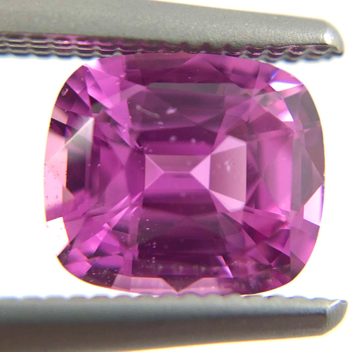 Unheated Treatment Pink Sapphire 1.25 carat 6.53x5.72x3.72mm rectangle cushion cut