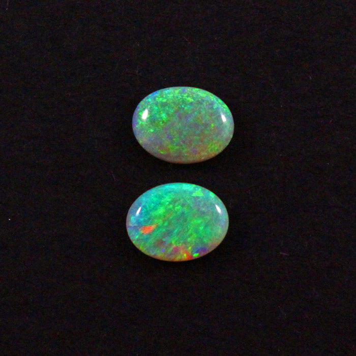 Australian black opal matched pair 2.48 carat total loose gemstone - Purchase only with custom order - Sarah Hughes - 3
