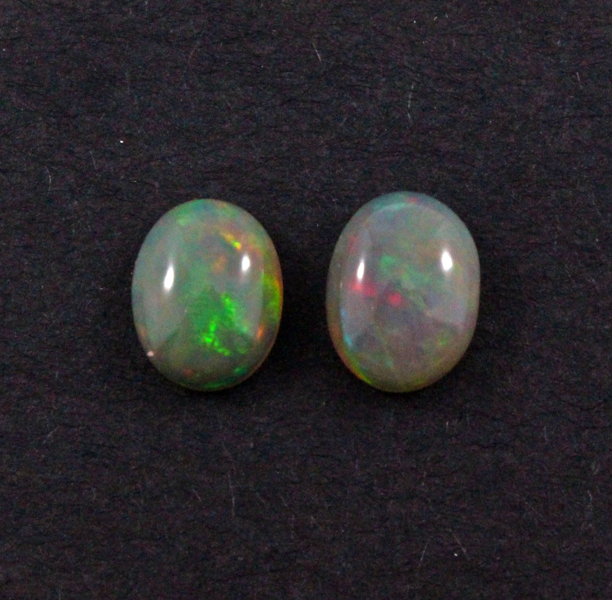 Australian jelly opal matched pair 3.16 carat total loose gemstone - Purchase only with custom order - Sarah Hughes - 2