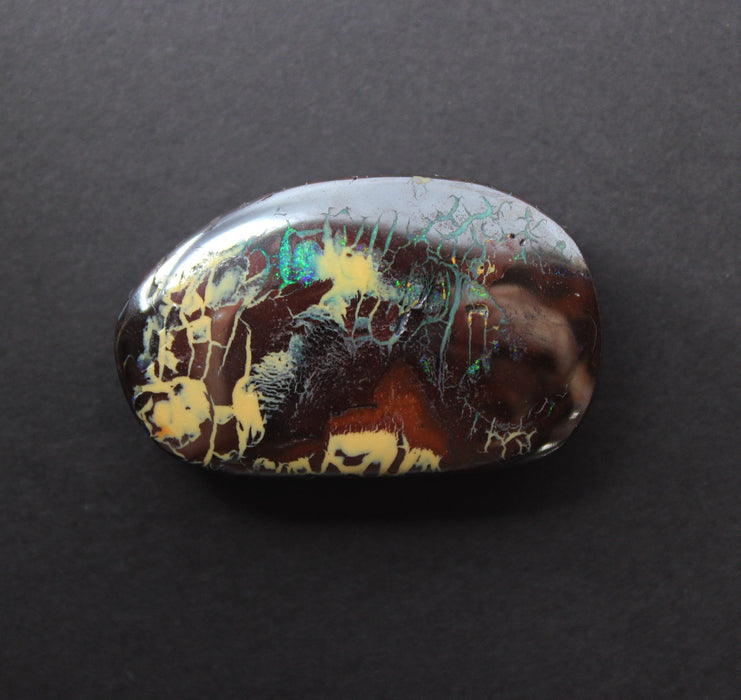 Australian boulder opal from Lightning Ridge polished cabochon CLICK HERE - Sarah Hughes - 4