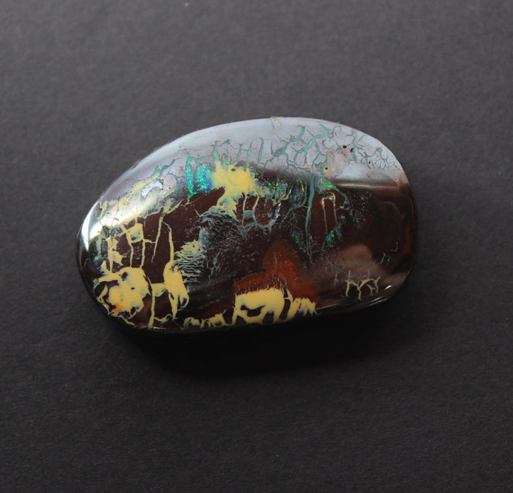 Australian boulder opal from Lightning Ridge polished cabochon CLICK HERE - Sarah Hughes - 6