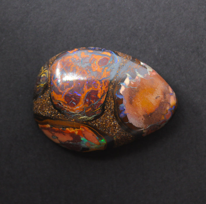Australian boulder opal from Lightning Ridge polished cabochon CLICK HERE - Sarah Hughes - 7