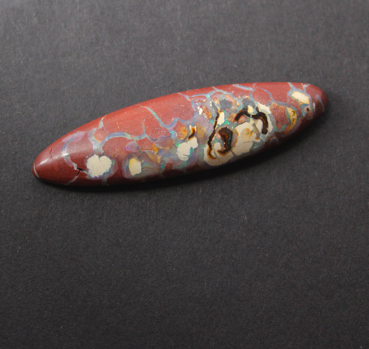 Australian boulder opal from Lightning Ridge polished cabochon CLICK HERE - Sarah Hughes - 3