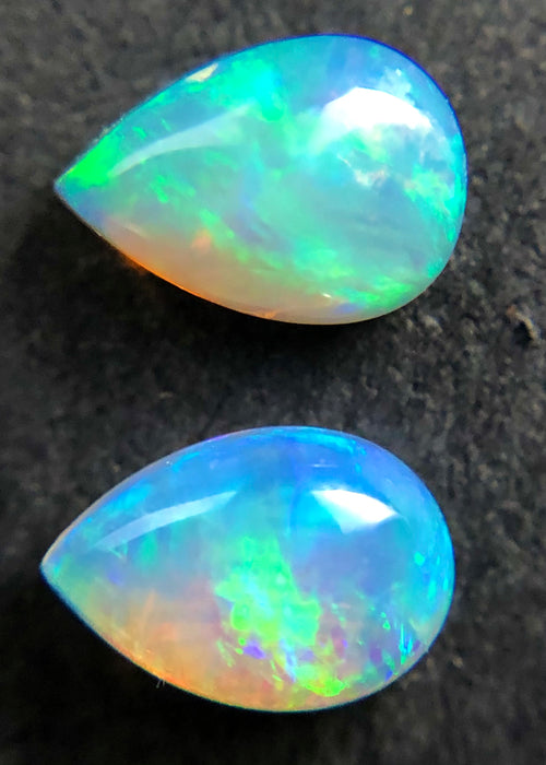 Australian jelly opal matched pair 0.80 carat total loose gemstone - Buy loose or customise