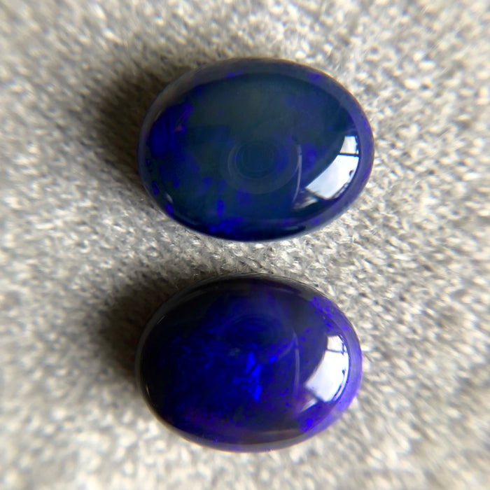 Australian jelly opal matched pair 2.63 carat total loose gemstone - Buy loose or customise