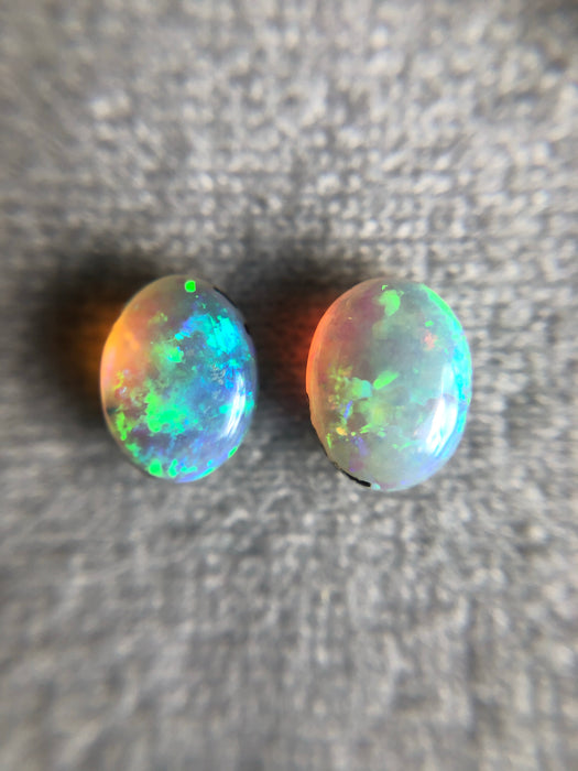 Australian jelly opal matched pair 1.43 carat total loose gemstone - Buy loose or customise