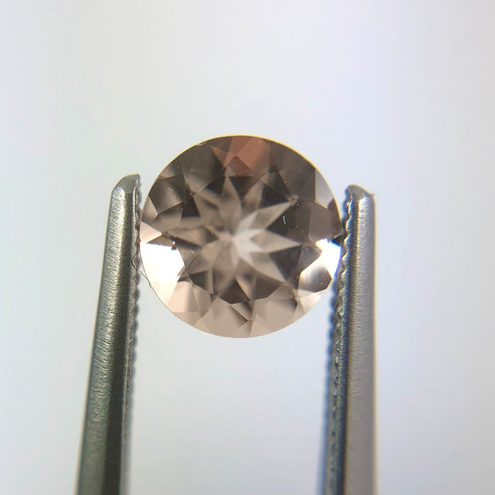 Peach Morganite round cut 0.71 carat loose gemstone - Buy loose or Make your own custom jewellery