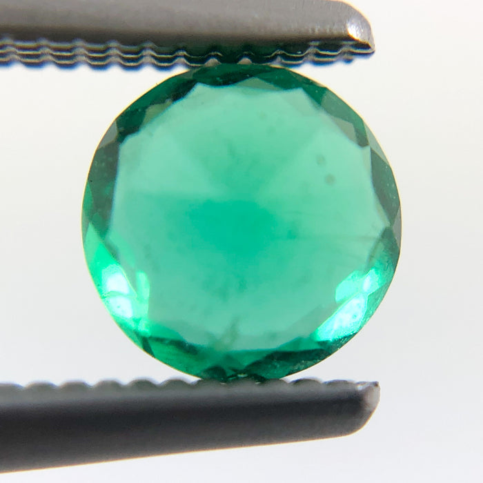 Emerald round brilliant cut 0.48 carat loose gemstone - Make a custom order