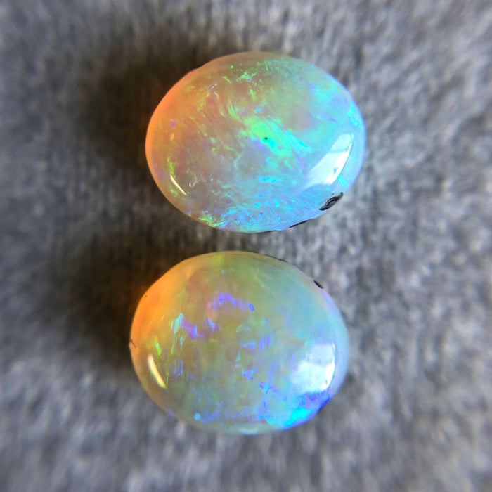 Australian jelly opal matched pair 2.53 carat total loose gemstone - Buy loose or customise