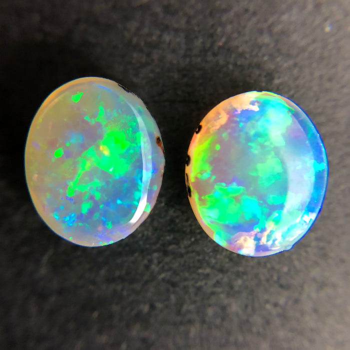 Australian jelly opal matched pair 1.17 carat total loose gemstone - Buy loose or customise