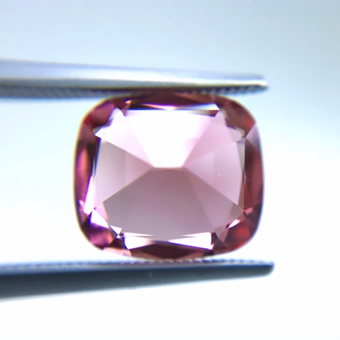 Orange Pink Tourmaline rectangle cushion cut  3.67 carat loose gemstone - Buy loose or customise