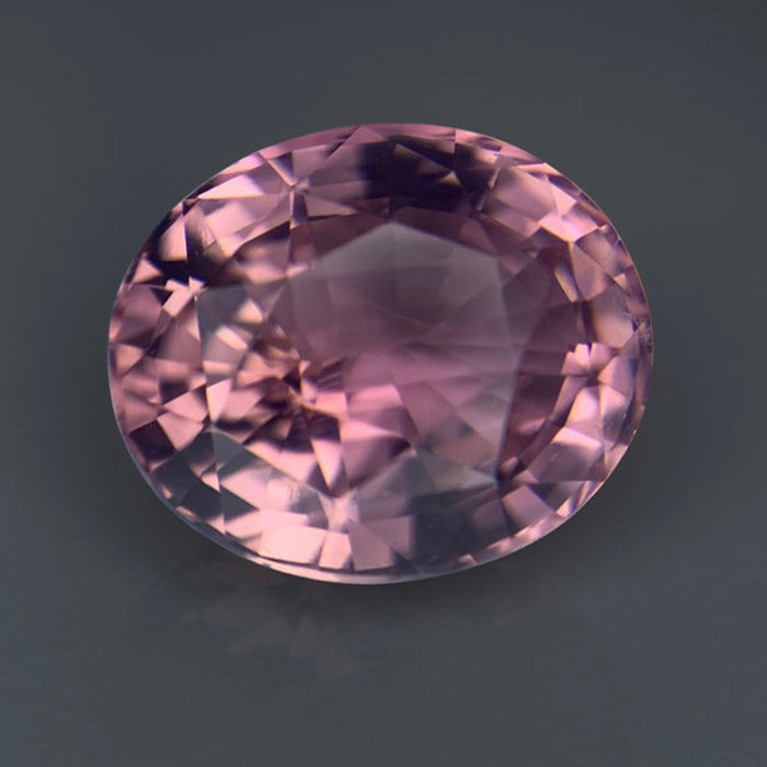 CUSTOM ORDER for Loulou - Custom pink tourmaline, diamond halo, pink sapphire halo, rhodolite garnet, mixed 14k white and rose gold, split band ring size 9 US