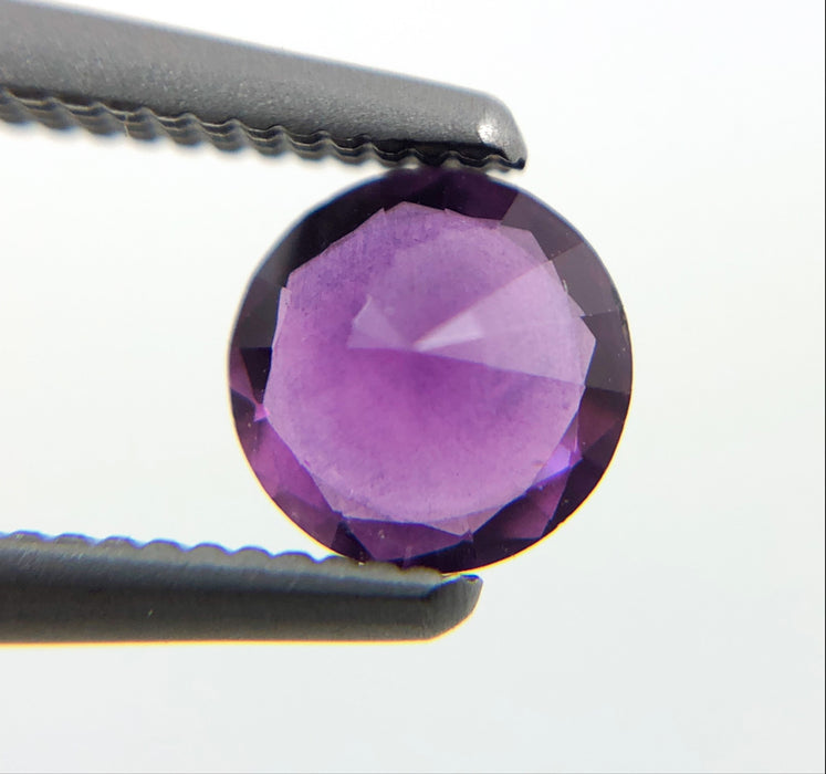 Purple Magenta Sapphire round cut 0.47 carat loose gemtone