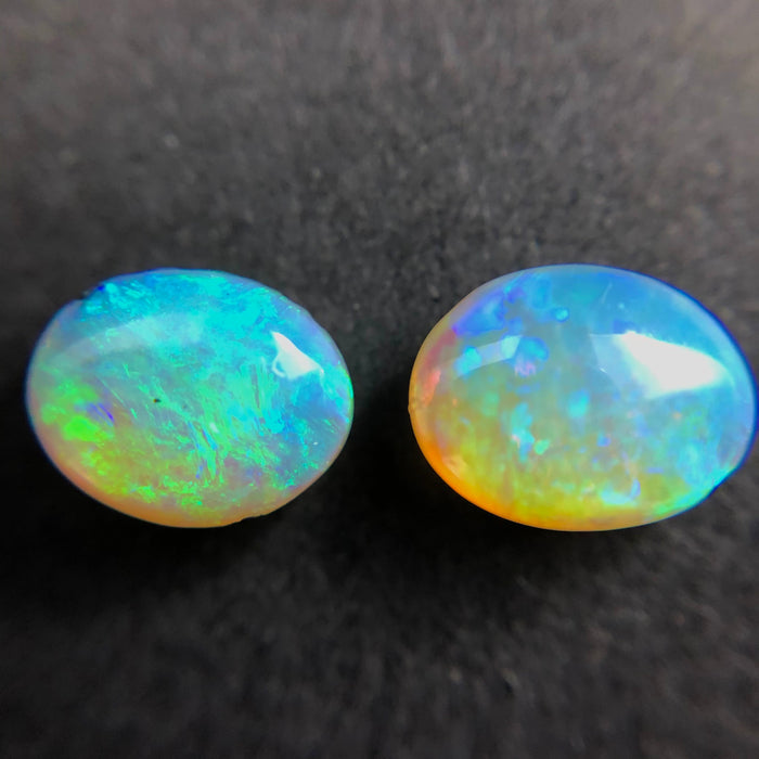 Australian jelly opal matched pair 2.53 carat total loose gemstone - Buy loose or customise