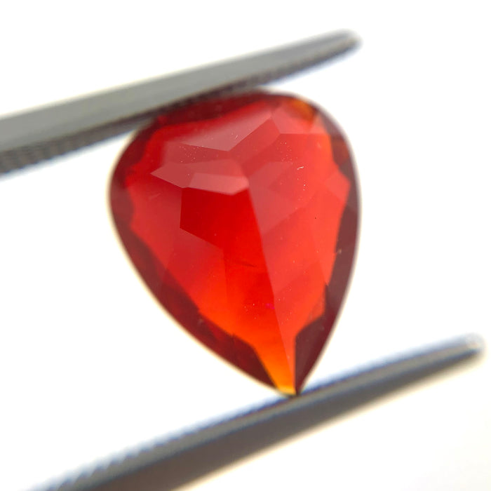 Mexican red fire opal pear cut 2.27 carat loose gemstone - Buy loose or make your custom order