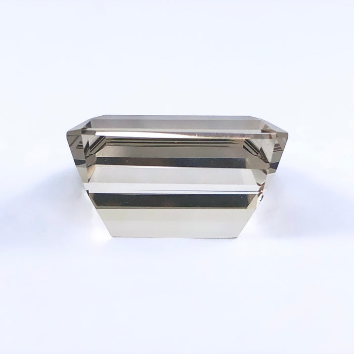 Large Smokey quartz emerald cut 18.28 carat loose gemstone - Buy loose or customise