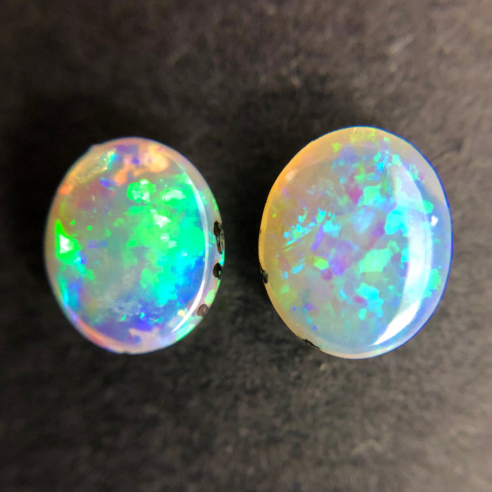 Australian jelly opal matched pair 1.17 carat total loose gemstone - Buy loose or customise
