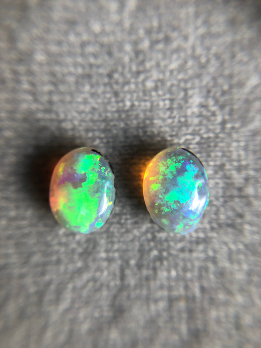Australian jelly opal matched pair 1.43 carat total loose gemstone - Buy loose or customise