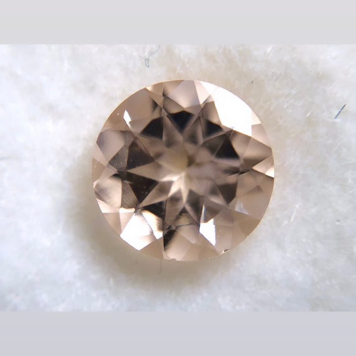 Peach Morganite round cut 0.71 carat loose gemstone - Buy loose or Make your own custom jewellery