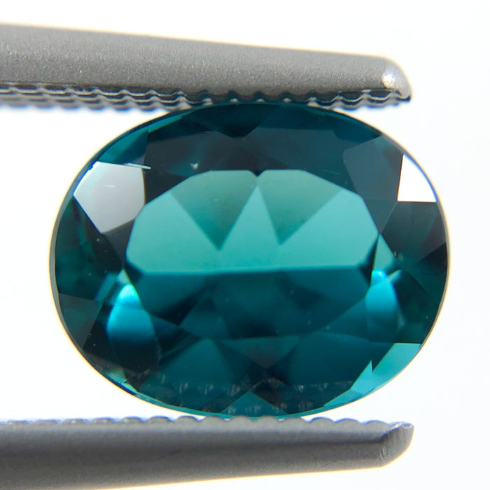 Teal Blue Indicolite Tourmaline oval cut 1.29 carat gemstone - Buy loose or make your own custom jewelry