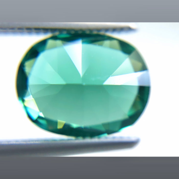 Teal blue green tourmaline cushion cut 1.77 carat loose gemstone - Buy loose or customise