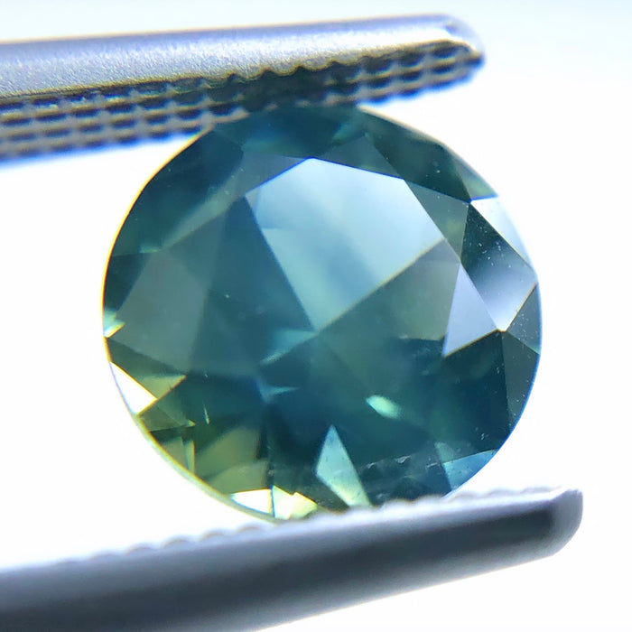 Steel teal Australian Parti Sapphire round cut 1.48 carats - Buy loose or customise